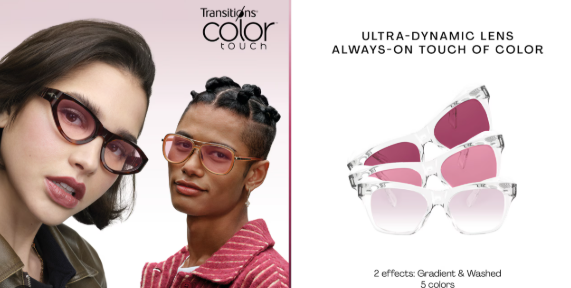 Lenti Transitions Color Touch dinamiche Ottica Moderna Ciriè